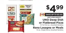 ShopRite UNO Deep Dish or Flatbread Pizza offer