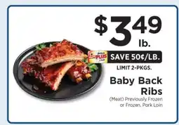 ShopRite Baby Back Ribs offer