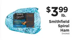 ShopRite Smithfield Spiral Ham offer