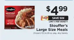 ShopRite Stouffer's Large Size Meals offer