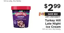 ShopRite Turkey Hill Late Night Ice Cream offer