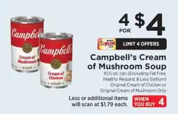ShopRite Campbell's Cream of Mushroom Soup offer