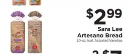ShopRite Sara Lee Artesano Bread offer