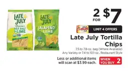 ShopRite Late July Tortilla Chips offer