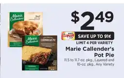 ShopRite Marie Callender's Pot Pie offer