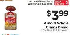 ShopRite Arnold Whole Grains Bread offer