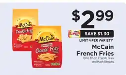 ShopRite McCain French Fries offer