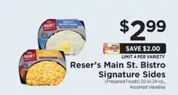 ShopRite Reser's Main St. Bistro Signature Sides offer