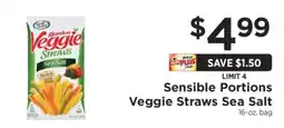 ShopRite Sensible Portions Veggie Straws Sea Salt offer