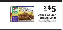 ShopRite Jones Golden Brown Links offer