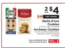ShopRite Stella D’oro Cookies, Archway Cookies offer