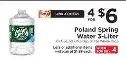 ShopRite Poland Spring Water 3-Liter offer