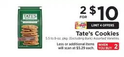 ShopRite Tate's Cookies offer