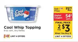 ShopRite Cool Whip topping offer
