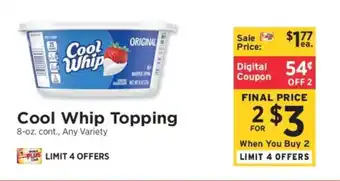 ShopRite Cool Whip topping offer