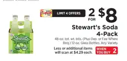 ShopRite Stewart's Soda 4 Pack offer