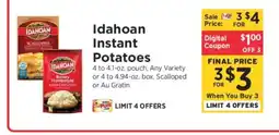 ShopRite Idahoan Instant Potatoes offer