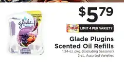 ShopRite Glade Plugins Scented Oil Refills offer