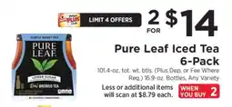 ShopRite Pure Leaf Iced Tea 6-Pack offer