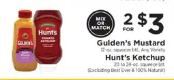 ShopRite Gulden's Mustard / Hunt's Ketchup offer