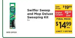 ShopRite Swiffer Sweep and Mop Deluxe Sweeping Kit offer