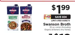 ShopRite Swanson Broth offer