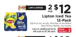 ShopRite Lipton Iced Tea 12-Pack offer
