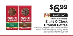 ShopRite Eight O'Clock Ground Coffee offer