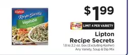 ShopRite Lipton Recipe Secrets offer
