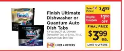 ShopRite Finish Ultimate Dishwasher or Quantum Auto Dish Tabs offer