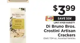 ShopRite Di Bruno Bros. Crostini Artisan Crackers offer