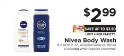 ShopRite Nivea Body Wash offer