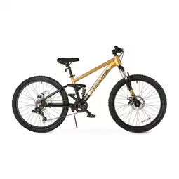 Walmart 24 Ozark Trail FS.1 Epictrail Full Suspension Mountain Bike, Fits Riders 4'6 - 5'6, Gold offer
