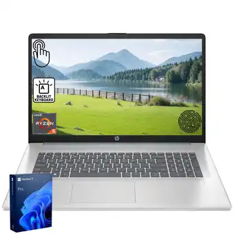 Walmart HP 17.3 Touch Business Laptop, AMD Ryzen 5 7430U, 32GB RAM, 1TB SSD, Backlit, Fingerprint, W11Pro offer