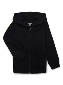 Walmart Toddler Boys Solid Butter Fleece Zip Up Hoodie, Sizes 18M-5T offer