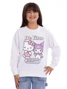 Walmart Hello Kitty and Friends Kids Graphic Fleece Crewneck Sweatshirt, Sizes 4-18 offer