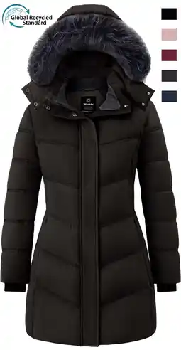 Walmart Women's Winter Coat Waterproof Winter Jacket Waterproof Jacket Quilted Parka Jacket Black L offer