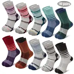 Walmart 10 Pairs Warm Wool Socks for Women Thick Knit Thermal Boot Crew Winter Warm Socks Size 6-10 offer