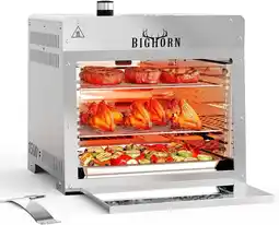 Walmart Big Horn Outdoor Silver Tabletop Propane Gas Grill with Adjustable Grill Grate offer