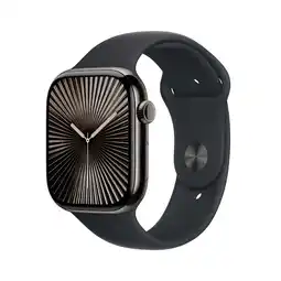 Walmart Apple Watch Series 10 GPS + Cellular 46mm Slate Titanium Case with Black Sport Band - M/L offer