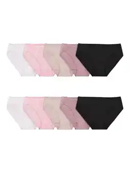 Walmart Women's Cotton Bikini Underwear, 10-Pack offer