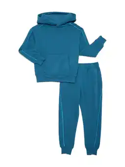 Walmart Little and Big Boys Piped Fleece Hoodie and Sweatpants Set, 2-Piece, Sizes 4-18 & Husky offer