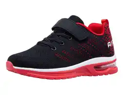 Walmart Kids Boys and Girl Running Shoes Comfortable Fashion Light Weight Slip on Cushion, Sizes 13-6 offer