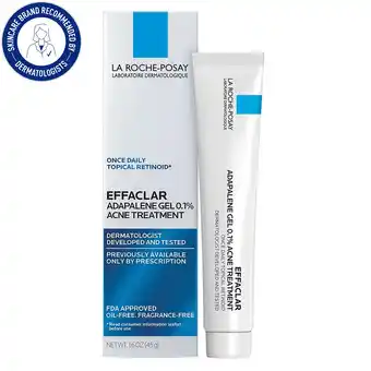 Walmart La Roche-Posay Effaclar Adapalene Gel 0.1% Topical Retinoid for Acne, 1.6 fl oz offer