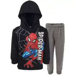 Walmart Spider-Man Little Boys Fleece Pullover Hoodie and Pants Outfit Set Toddler to Big Kid offer