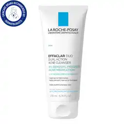 Walmart La Roche-Posay Effaclar Duo Acne Face Wash With 4% Benzoyl Peroxide, 6.76 fl oz offer
