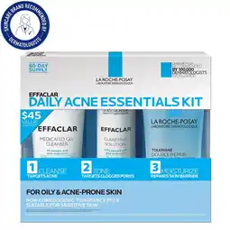 Walmart La Roche-Posay Effaclar Acne Daily Essentials Kit offer