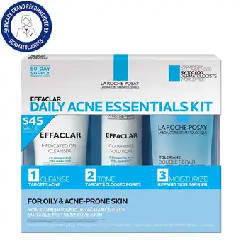Walmart La Roche-Posay Effaclar Acne Daily Essentials Kit offer