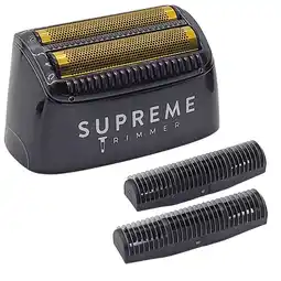 Walmart Supreme Trimmer Replacement Foil & Cutter SB55 | Hypoallergenic Foil for Crunch Lite STF600 | Black offer