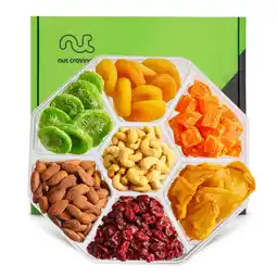 Walmart Nut Cravings Dried Fruit and Nut Gift Tray Healthy Snack Platter Perfect for Gifting and Parties offer